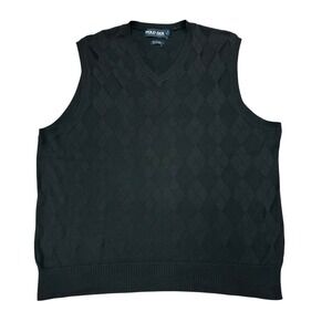 Polo Golf Ralph Lauren Cotton Cashmere Sweater Vest Mens XL Back Diamond Grandpa